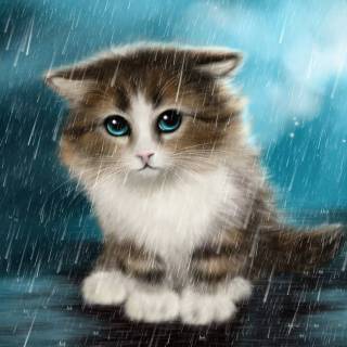 Cute Cat Art Wallpapers