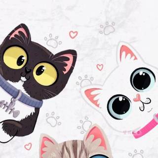 Cute Cat Art Wallpapers