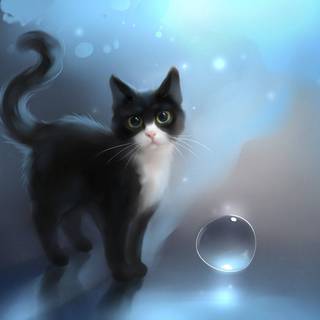 Cute Cat Art Wallpapers