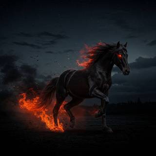Black Fire Horse