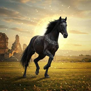 Spiritual Black Horse
