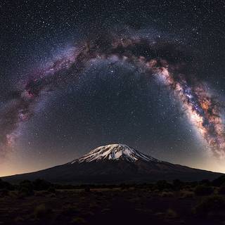 Mt. Kilimanjaro underneath the Milky Way