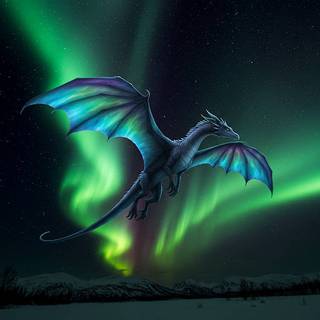 Aurora Borealis Dragon