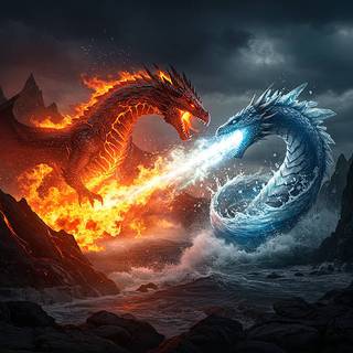 Lava Dragon vs Water Dragon