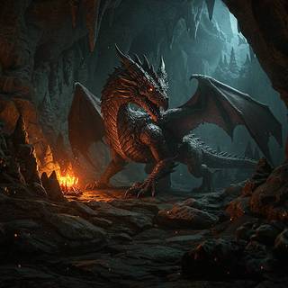 Dragon in a Cave