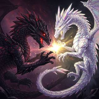 Dark Crystal Dragon vs Light Crystal Dragon