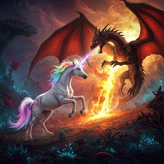 Unicorn vs Dragon