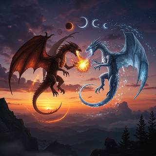 Solar Eclipse Dragon vs Lunar Eclipse Dragon