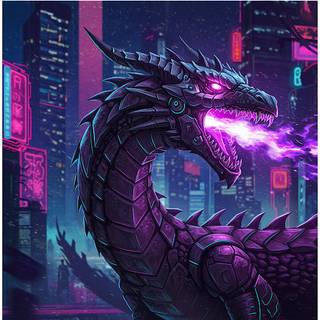 Cyberpunk Dragon