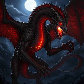 Black/ Red Dragon