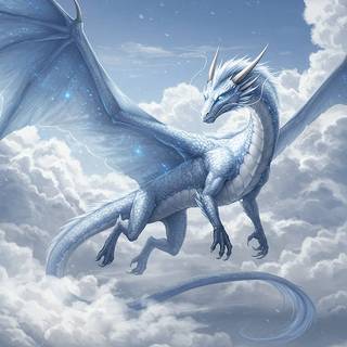 Blue/ White Dragon