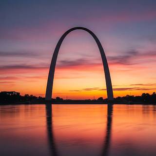 St. Louis Gateway Arch at Sunrise