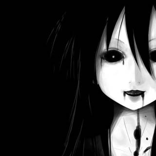 Scary Black And White Anime Wallpapers