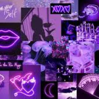 Collage purple wallpaper