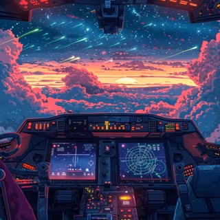 Plane cockpit