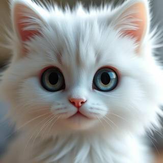 White Kitty Cat