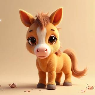 3D Cute Horse