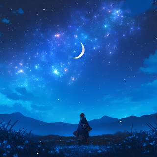 Night Sky Background & Itachi from Naruto!!~