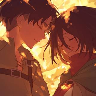 Eren & Mikasa from AOT!!~