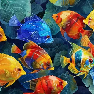 Colorful Tropical Fish by patrika