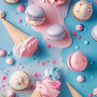 Ice Cream and Macaroons