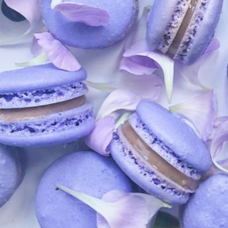 Lavender macaroons
