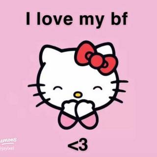 I love my bf <3