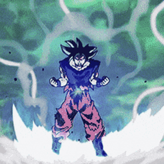 Goku cool moving gif