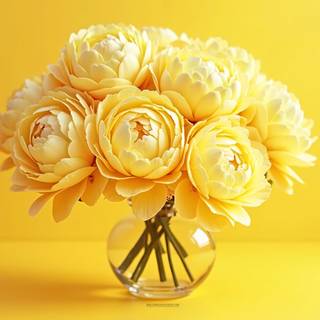 Yellow Peonies