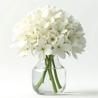 Bouquet Of White Hydrangea