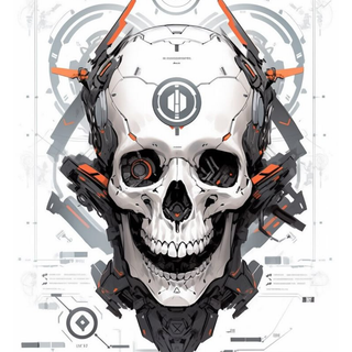 Cyberpunk Skull