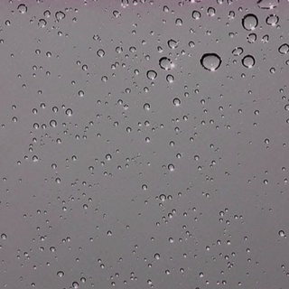 Pink and Silver rainy window