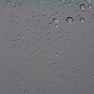 Blue and Silver Rainy Window