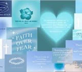 Teal Christian Wallpaper 