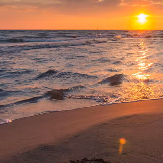 Beautiful Sunset On The Beach