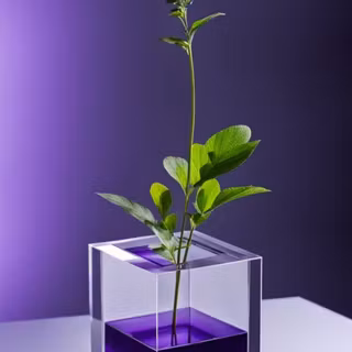 Purple Boxed Plant