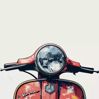 Vespa Scooter 
