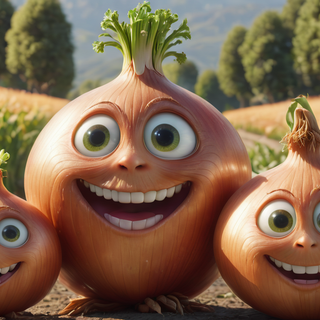 Cute Happy Onion