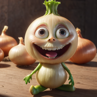 Cute Happy Onion
