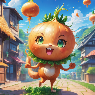Cute Happy Onion