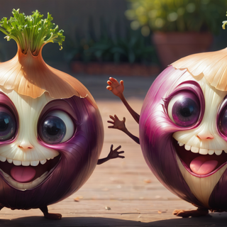 Cute Happy Onion