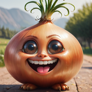 Cute Happy Onion