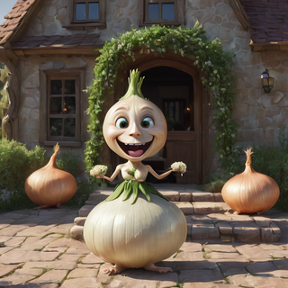 Cute Happy Onion