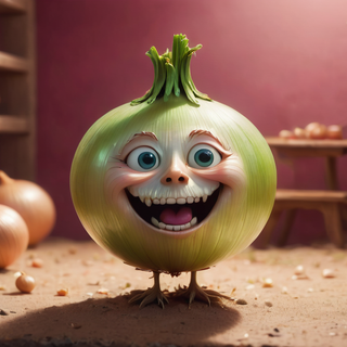 Cute Happy Onion