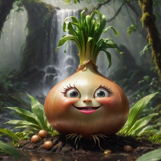 Cute Happy Onion