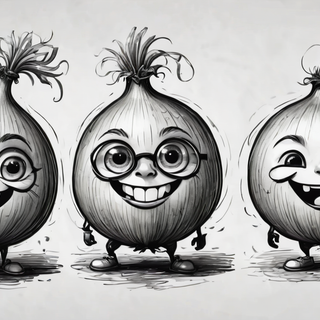 Cute Happy Onion