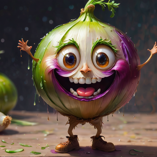 Cute Happy Onion