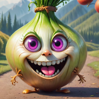 Cute Happy Onion