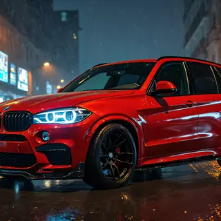Red BMW X5