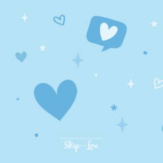 Blue Heart Text Message